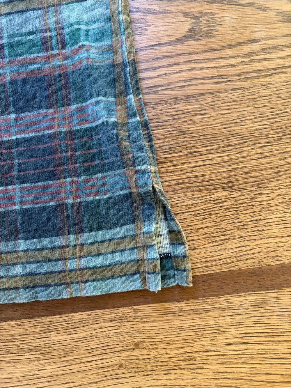 Polo by Ralph Lauren Blue and Green Plaid Short-Sleeve Polo